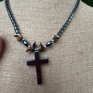 Hematite magnetic 16 inch necklace
